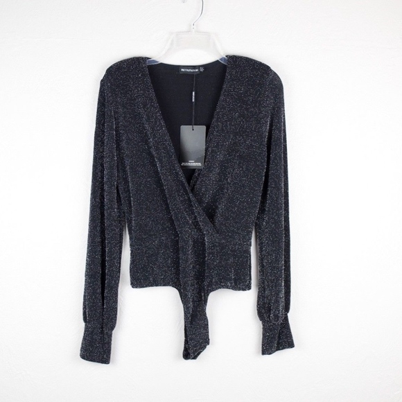 PrettyLittleThing Tops - Pretty Little Thing Black Long Sleeve Bodysuit 8